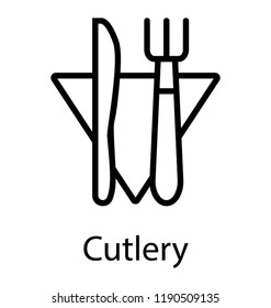 Fork and spoon for eating is cutlery 