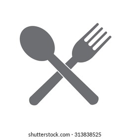 Fork and spoon icon 