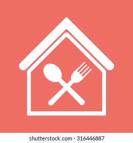fork and spoon icon  