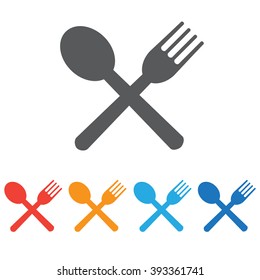 Fork and spoon icon