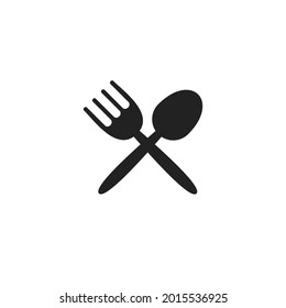 ilustración de diseño de icono de cuchara de bifurcación
