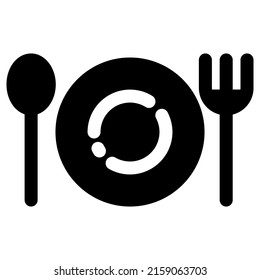 fork and spoon icon design, vector illustration, best used for presentations