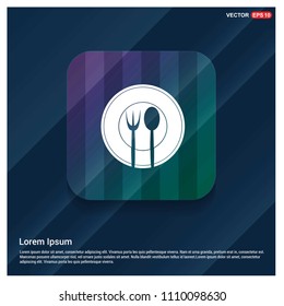 Fork and spoon icon - Free vector icon
