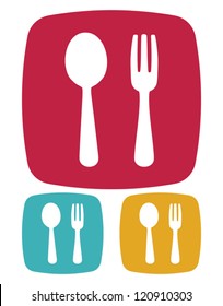 Fork And Spoon Icon - Restaurant Sign