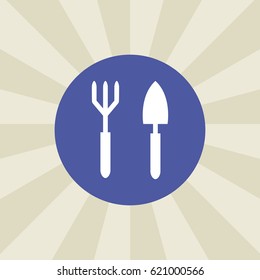 fork spoon icon. sign design. background