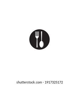 fork and spoon icon vector illustration template design