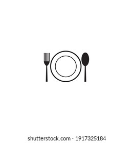 fork and spoon icon vector illustration template design