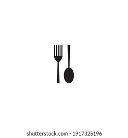 fork and spoon icon vector illustration template design