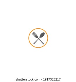 fork and spoon icon vector illustration template design