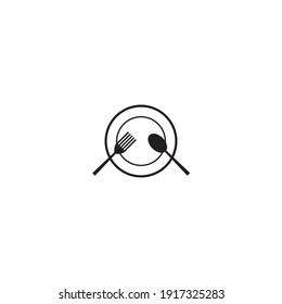 fork and spoon icon vector illustration template design