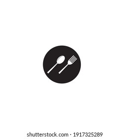 fork and spoon icon vector illustration template design