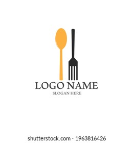fork and spoon icon vector illustration template design