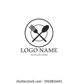 fork and spoon icon vector illustration template design