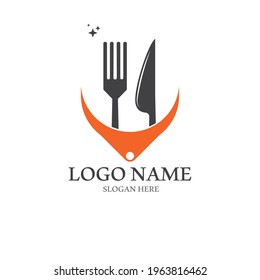 fork and spoon icon vector illustration template design