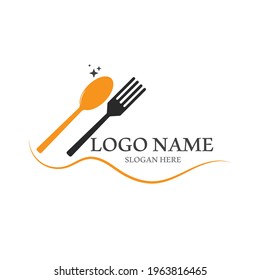 fork and spoon icon vector illustration template design