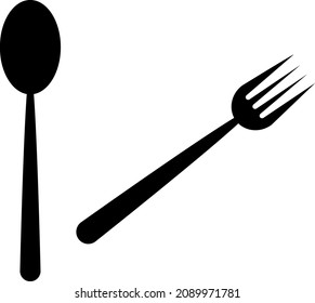 
Fork and Spoon icon vector illustration