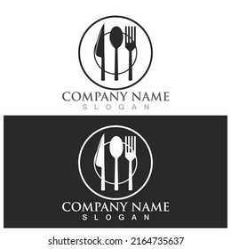 fork and spoon icon vector illustration template design