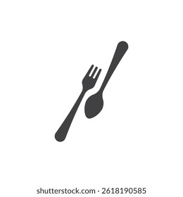 fork and spoon icon vector template