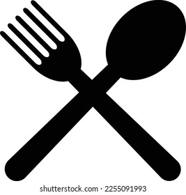 fork and spoon icon vector in trendy style . Restaurant icons