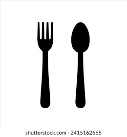 Fork Spoon icons. Fork and Spoon Simple sign. Fork and Spoon similar design vector illustration