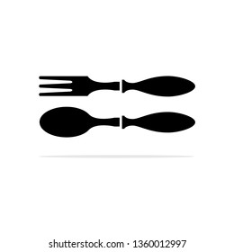 fork and spoon icon.Vector concept illustration for design.