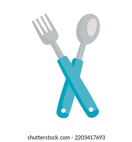fork and spoon kitchen cutleries