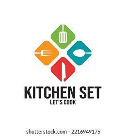 fork and spoon kithcen set icon vector illustration template design