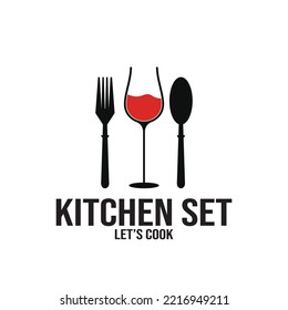 fork and spoon kithcen set icon vector illustration template design