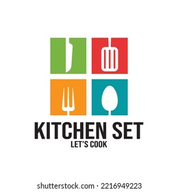 fork and spoon kithcen set icon vector illustration template design