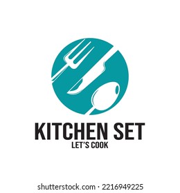 fork and spoon kithcen set icon vector illustration template design