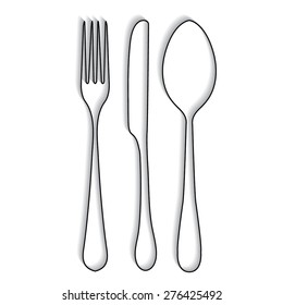 fork spoon knife