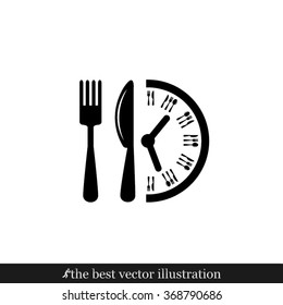 fork spoon knife clock