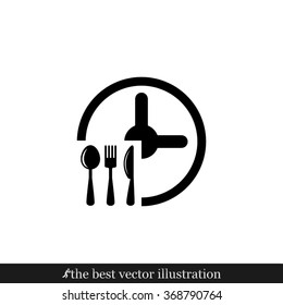 fork spoon knife clock
