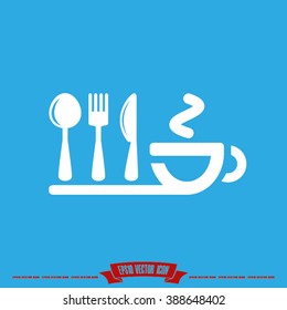 fork spoon knife cup icon