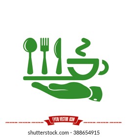 fork spoon knife cup icon