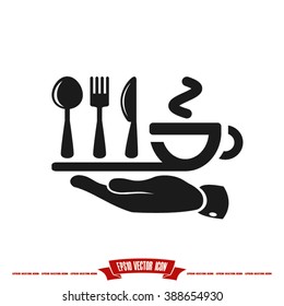 fork spoon knife cup icon