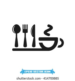 fork spoon knife cup icon