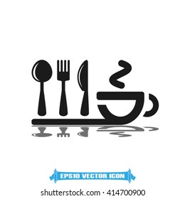 fork spoon knife cup icon