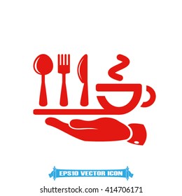 fork spoon knife cup icon