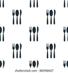 Fork, spoon and knife icon