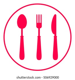 Fork, spoon, knife icon