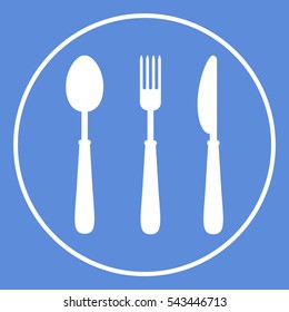 Fork, spoon, knife icon