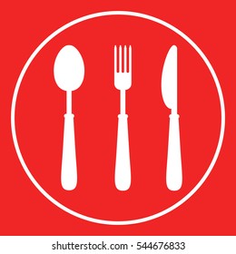 Fork, spoon, knife icon