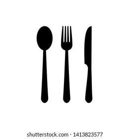 Fork, Spoon, and Knife icon. Restaurant icon