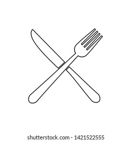 Fork, Spoon, and Knife icon. Restaurant icon. food icon. eat