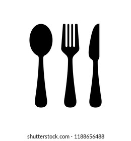 Fork, spoon and knife icon templates