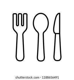 Fork, spoon and knife icon templates