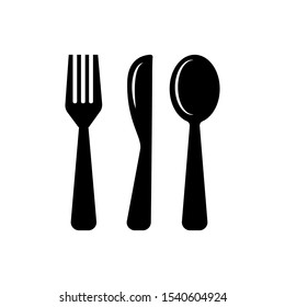 Fork, spoon and knife icon templates