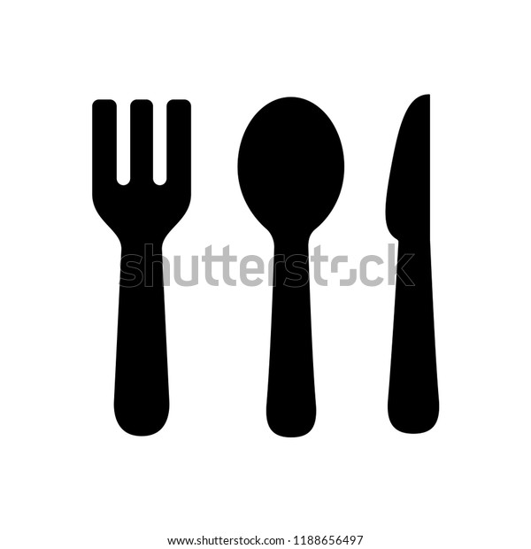 Fork Spoon Knife Icon Templates Stock Vector (Royalty Free) 1188656497 ...