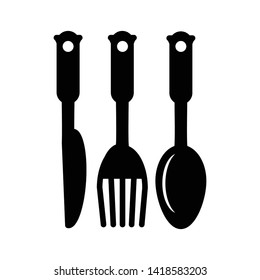 Fork spoon knife icon vector design template